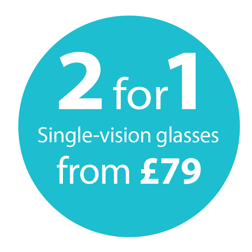 2 for 1 from £79: Add some extra specs appeal